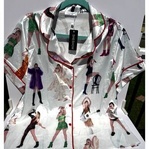 Taylor Swift Eras Tour Pajama Top; SheShow brand; NWT, Medium, must see!